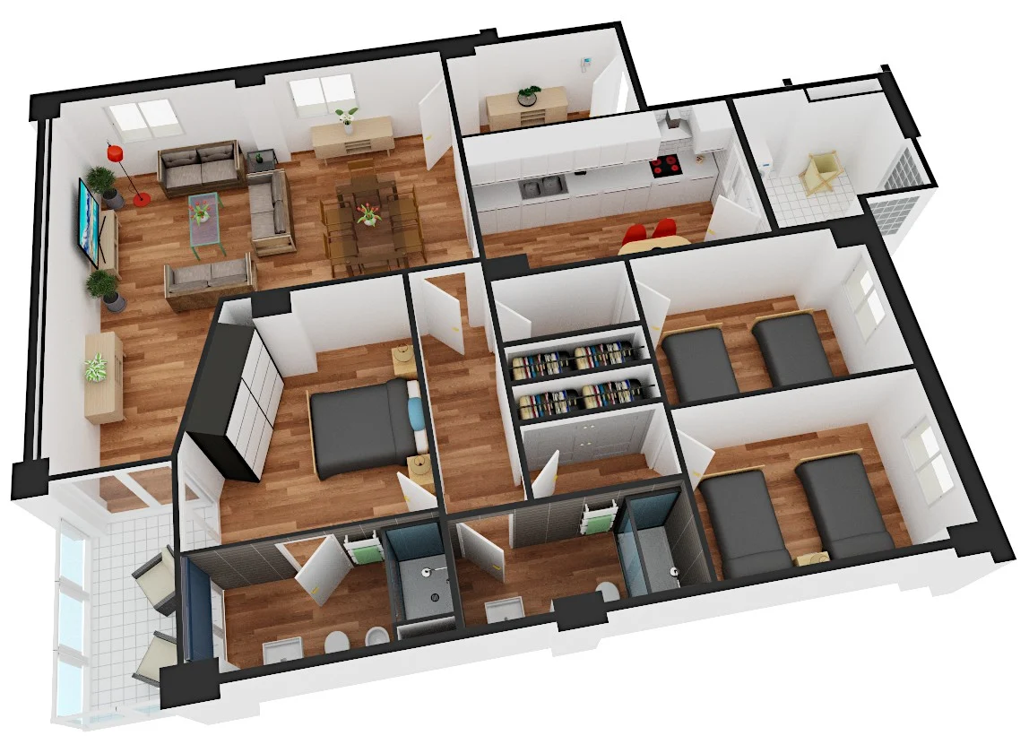 plano 3d reforma valencia